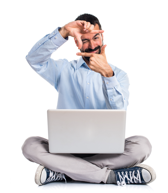 Customer using RitaCall online